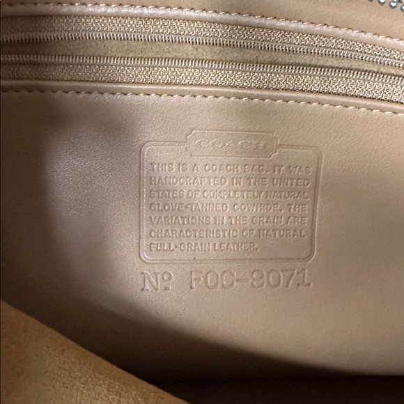 Vintage Coach Tan Leather Shoulder Bag - Picture 8 of 8